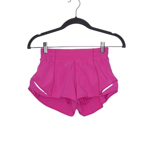 LULULEMON Hotty Hot Short II 2.5" Pink Highlight Brief Lined Running Women's 4 - Picture 1 of 13